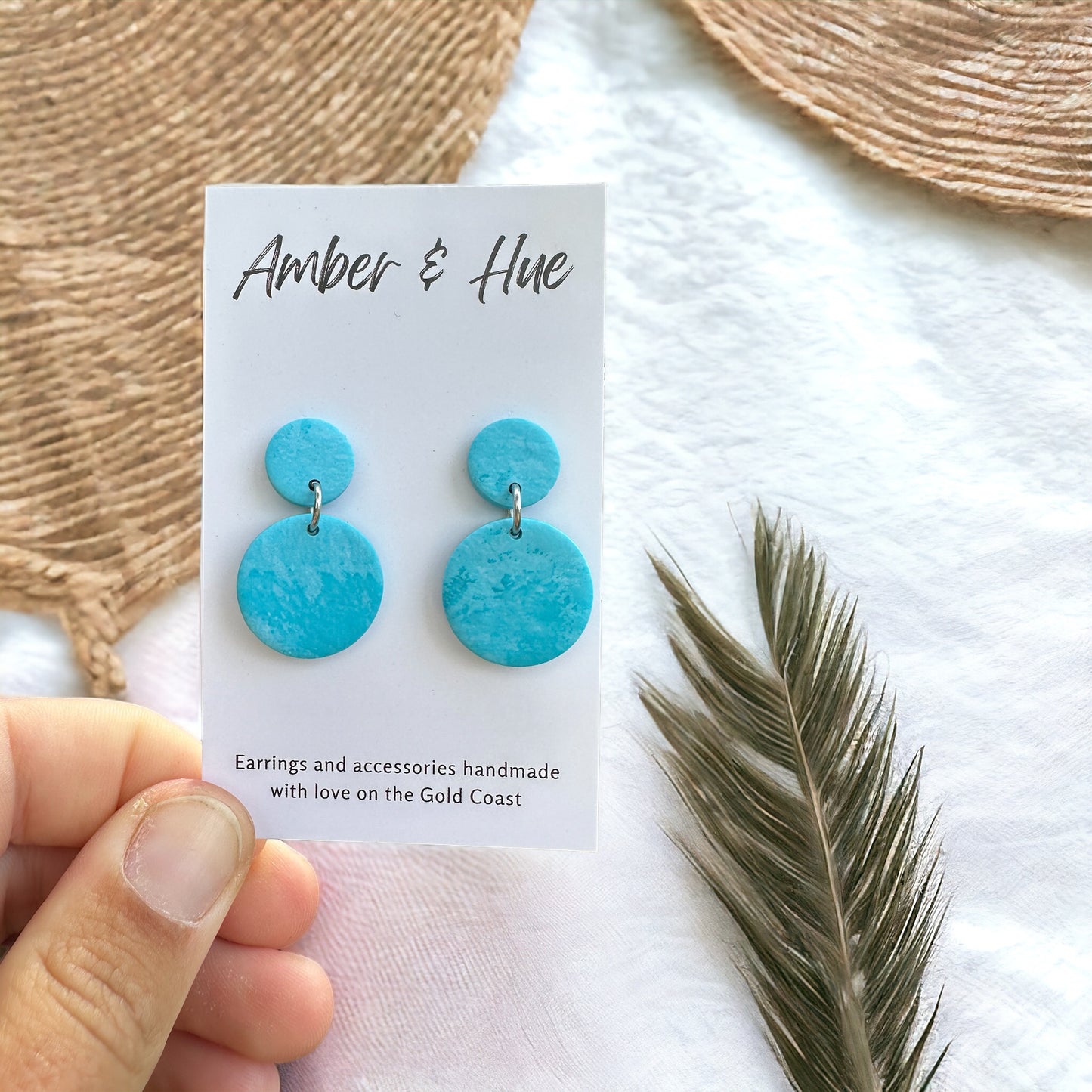 Aqua Dangles Small Round