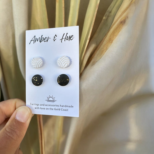 Stud Pack: Black Gold and Textured White