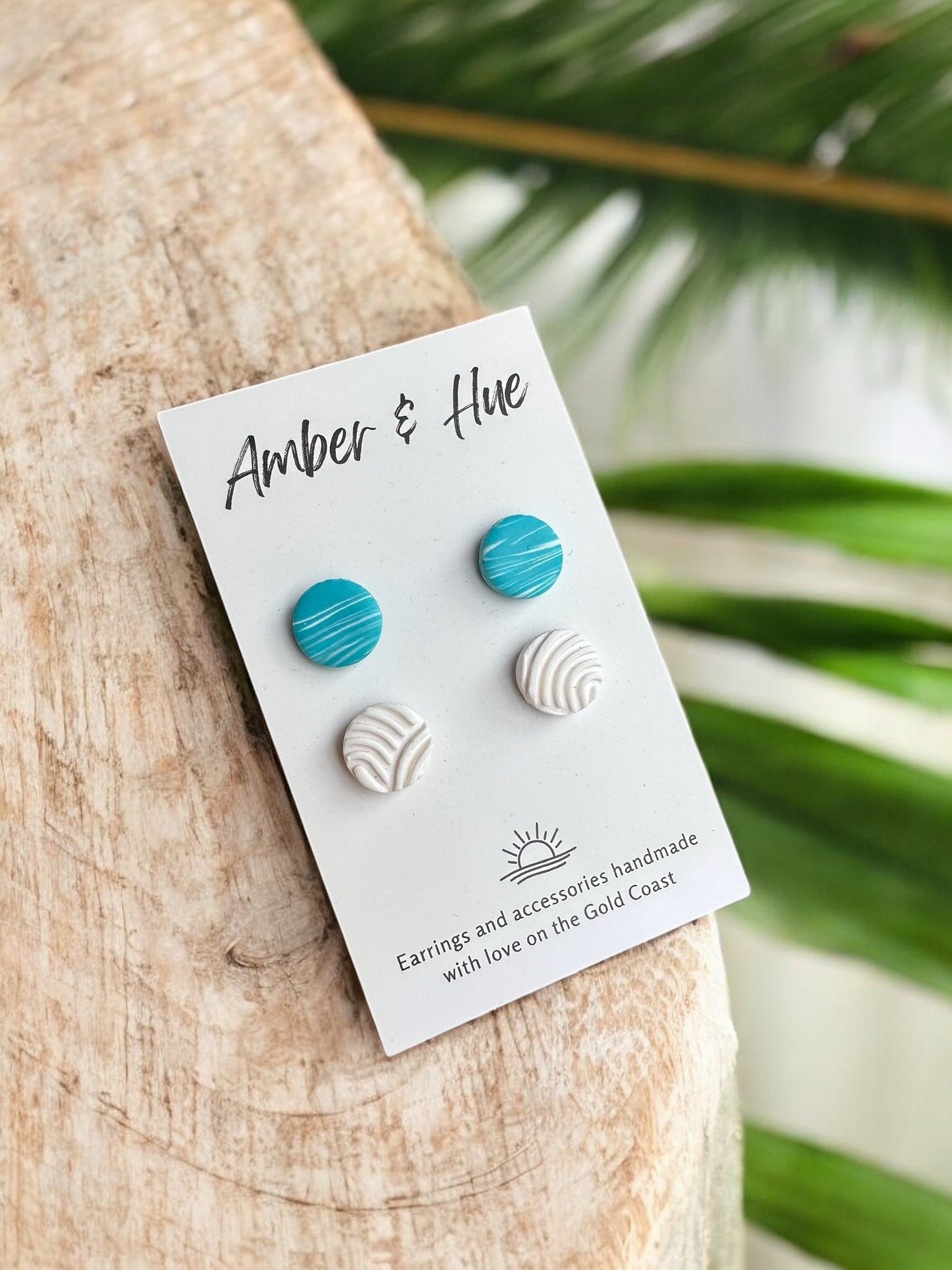 Stud Pack: White Textured and Marbled Aqua