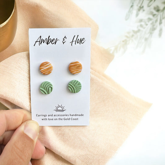 Stud Pack Gold Marble ang Green