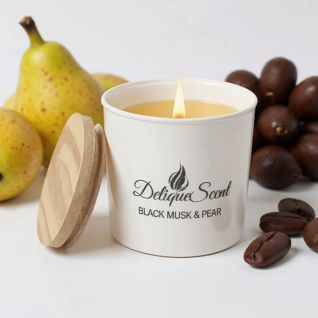 Black Musk & Pear – Soy Candle